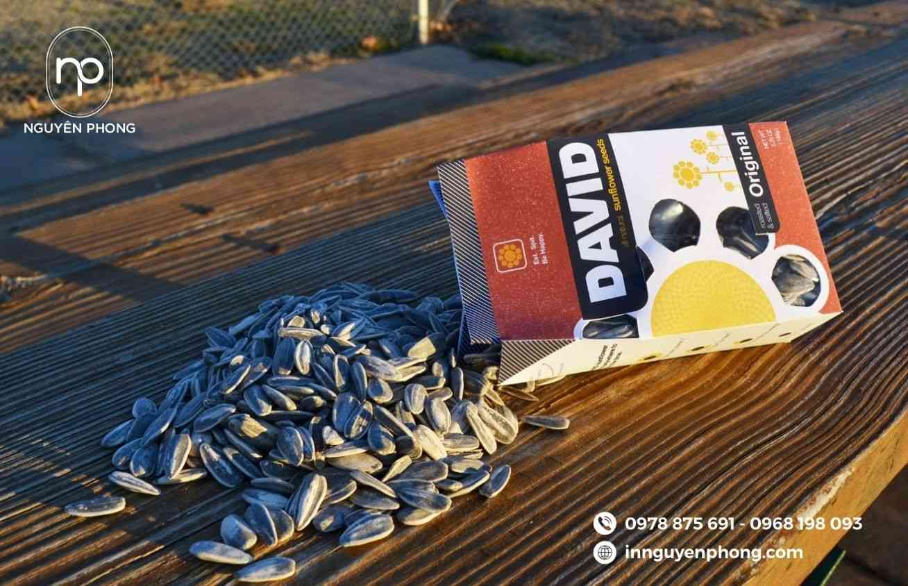 Mẫu túi giấy đựng hạt hướng dương